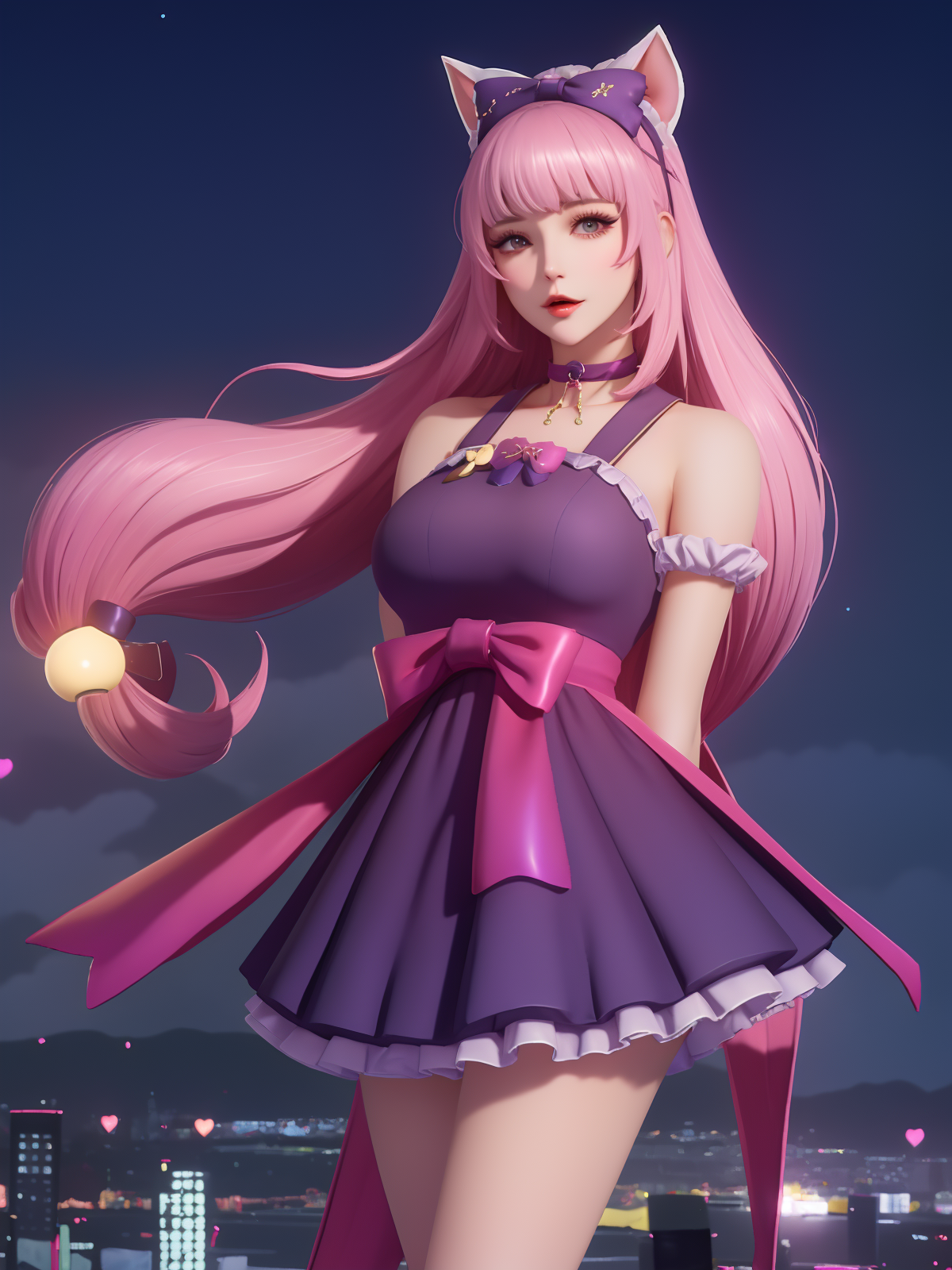 00050-3435747306-_lora_WZRYdaqiaoMGRJ_20230811164801_0.75_,WZRYdaqiaoMGRJ,1girl, mature female, looking at viewer, cityscape, night, bell,bow,dre.png